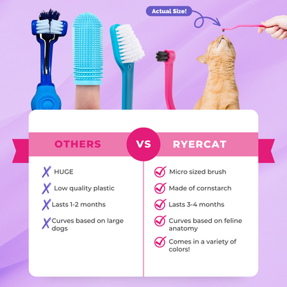 RYERCAT Dual Sided Cat Toothbrush (United Kingdom)