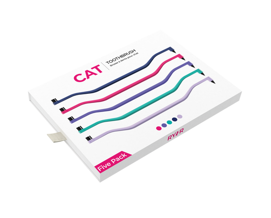 RYERCAT Five-Pack Dual-Sided Cat Toothbrush (Canada)