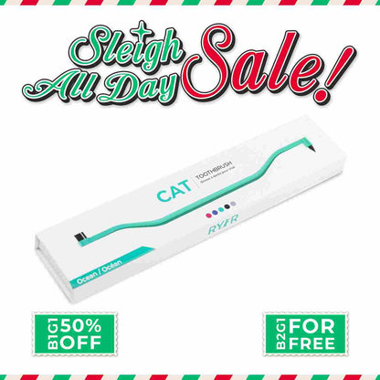 RYERCAT Dual Sided Cat Toothbrush