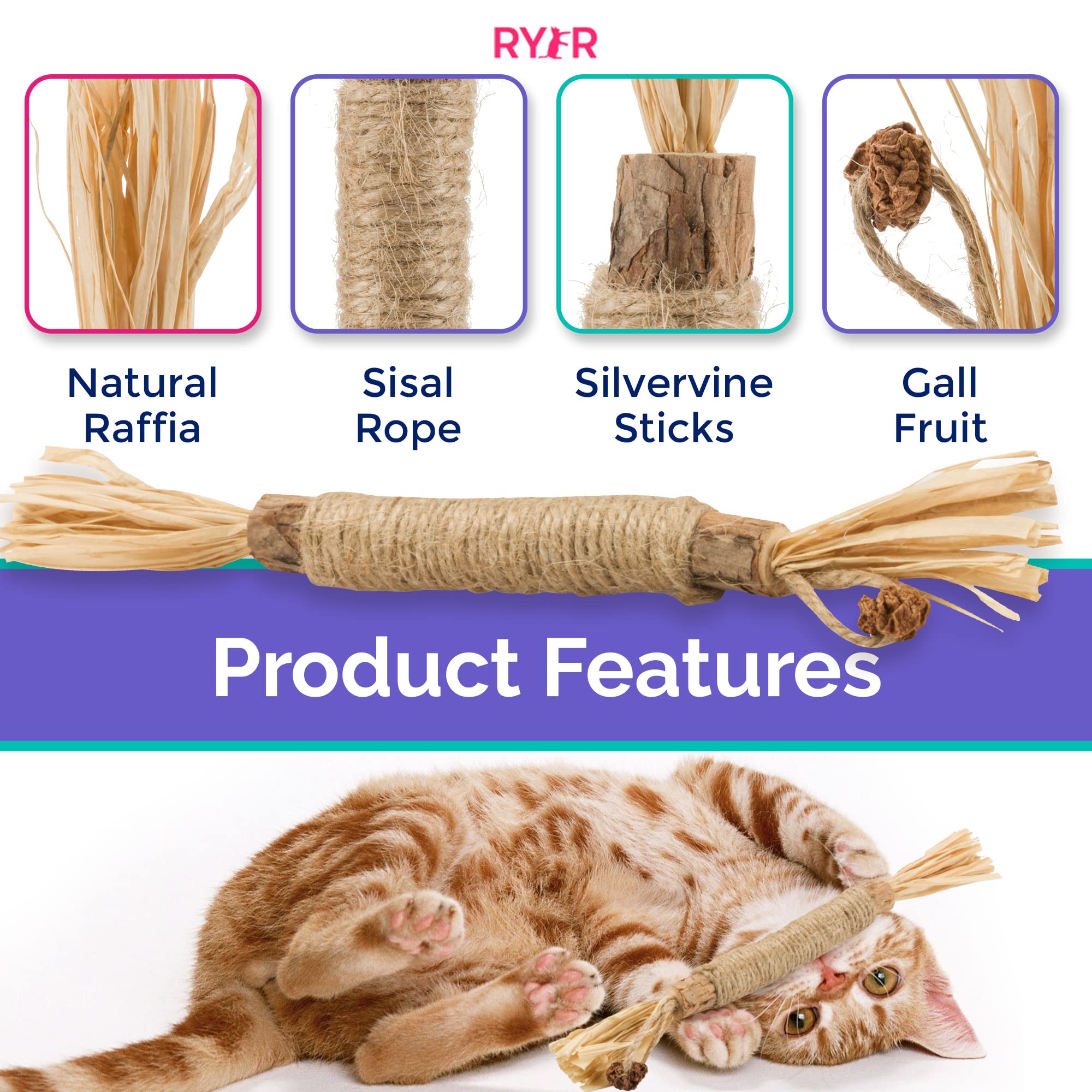 Cat Silvervine Dental Sticks | Ryer Cat – RYERCAT